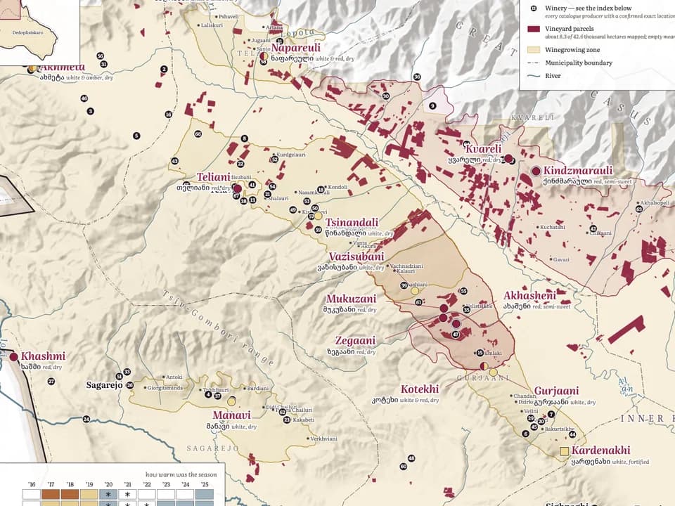 Map preview: Wine Map of Kakheti